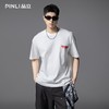 PINLI品立2025夏季新款字母烫钻短袖T恤男士蛇年国风宽松休闲上衣GD252111322 商品缩略图4