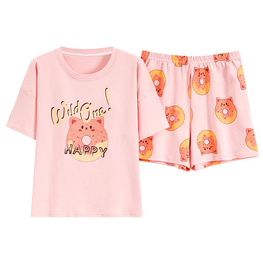 夏季睡衣女士短袖短裤家居服套装学生甜美可爱薄款舒适居家可外穿睡衣2025新款 商品图4