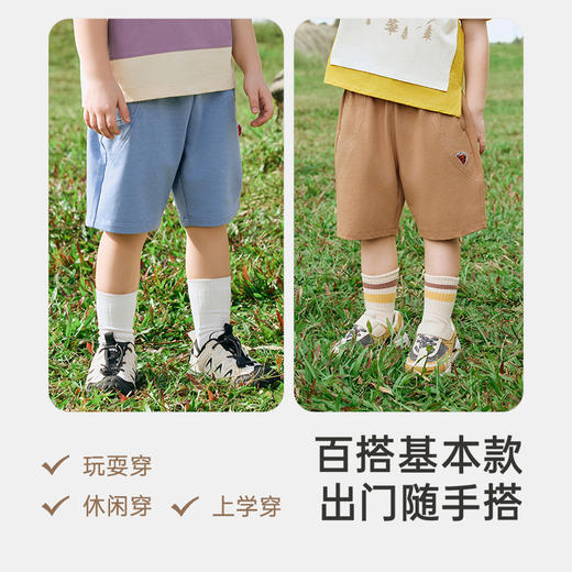 英氏儿童裤子夏季透气短裤男童休闲裤户外百搭中大童裤子2025新款 商品图3