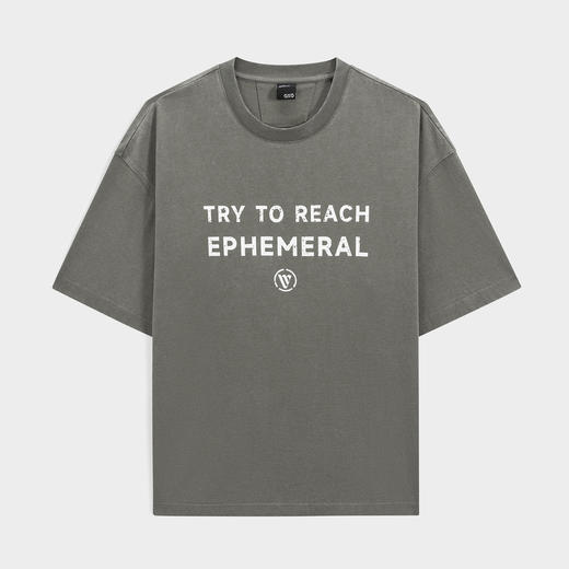 GXG男装 灰绿休闲印花短袖T恤 24年夏季热卖G24X442076 商品图4