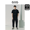 GXG男装 黑色凉感渐变印花简约宽松休闲短袖T恤男士 夏季热卖 商品缩略图1