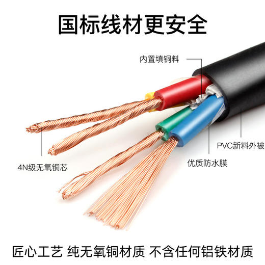 爆款★热销【 国标@包检】RVV电线软电缆线2/3/4/5/6/8芯0.5 0.75 1.0 1.5 2.5 4.0 6.0平方铜芯电源线电线护套线家用连接户外监控电缆线抄表消防电气供电线（防水抗冻) 商品图5