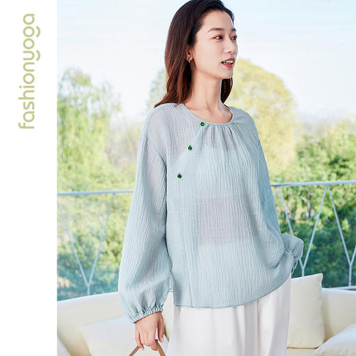 FM15337中式棉麻长袖外搭 商品图2