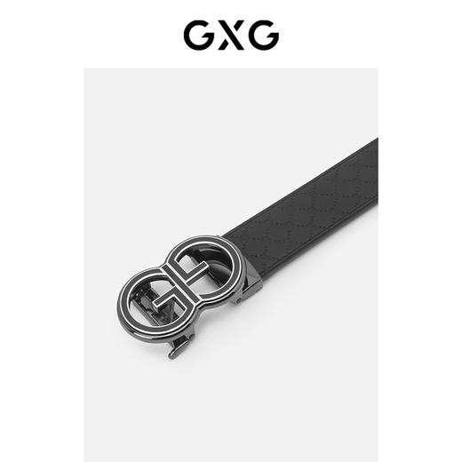 GXG皮带便捷针扣男士裤腰带纯牛皮青年潮流年轻人商务皮带 商品图4