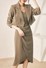 Le Malene 卡其色气质西装外套吊带裙套装 19930 商品缩略图0