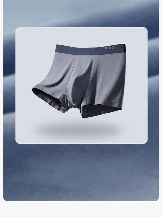 【超值莫代尔】SCHIESSER/舒雅男士莫代尔中腰平角内裤单条装39/16489T 商品图1