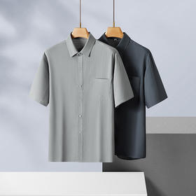 【DX】大依优型大码短袖衬衫时尚潮流宽松潮牌加肥加大上衣男士半袖衬衣打底