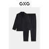 GXG男装 男士长袖家居服条纹缎面冰丝感情侣睡衣套装2024春夏热卖 商品缩略图4