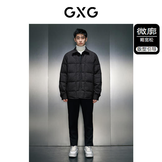 GXG男装 黑色轻便舒适羽绒服 冬季热卖羽绒服 GEX1D2526384 商品图1