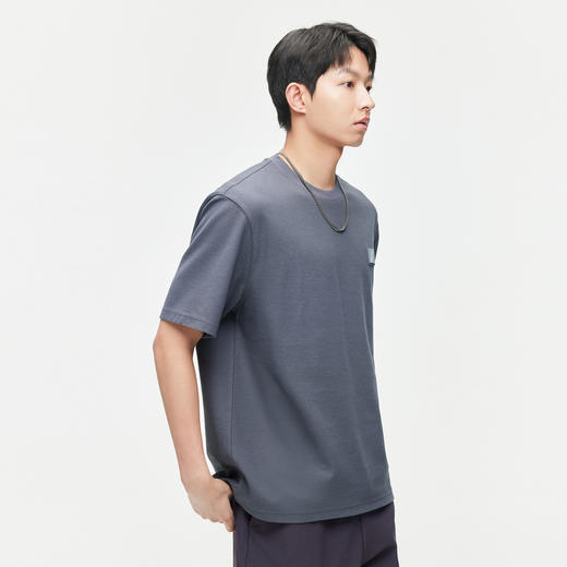 GXG男装【热卖推荐】 夏季热卖双色休闲肌理面料圆领短袖t恤男 商品图2