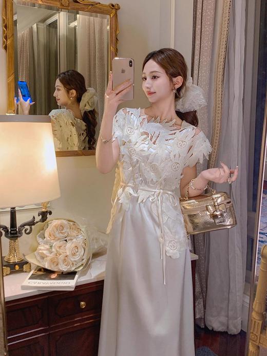 张心子【薄荷海雾】夏款镂空小众设计两件套时尚套装 U2503062 商品图11