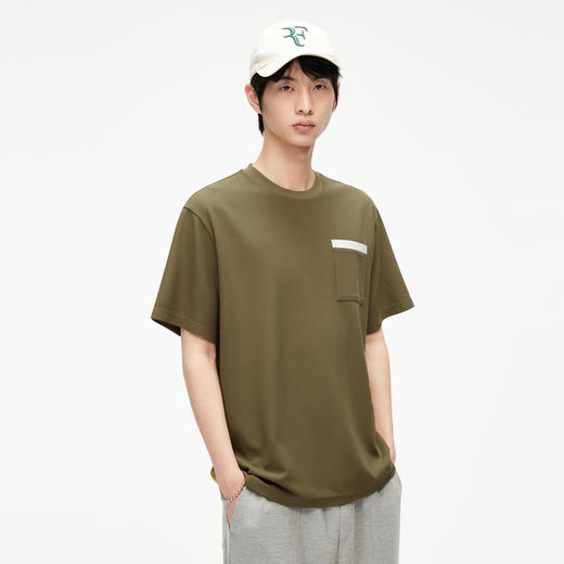 GXG男装 多色可选肌理简约百搭休闲短袖T恤  夏季热卖#G24D442608 商品图4