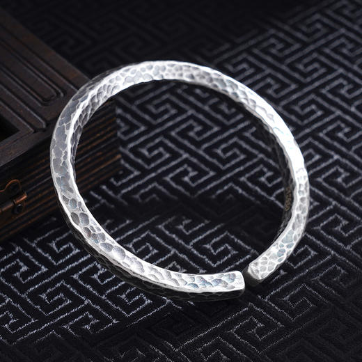 子佩集S999银【天穹秘境】手工纯银手镯原创设计【55035217】 商品图2