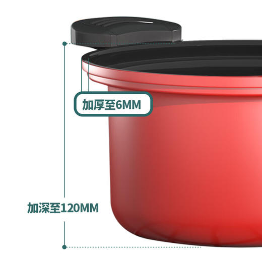 都市太太DSTT都市太太微压焖烧锅汤锅炖锅DSWYG_3.5L红色燃气灶电磁炉通用 商品图1