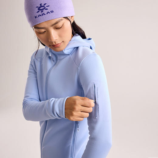 KAILAS凯乐石 户外运动 女款连帽抓绒外套 KG2442206 商品图1