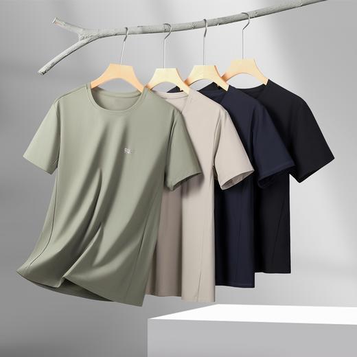 【冰丝速干】【DK】大依优型大码短袖T恤加肥大码半袖男夏季冰丝弹力凉感打底衫胖子圆领运动T恤 商品图1