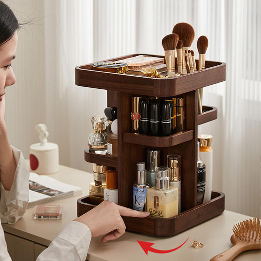 初心| 旋转化妆品收纳架 商品图1