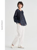 鸢尾花束苎麻叠褶衬衫 商品缩略图3