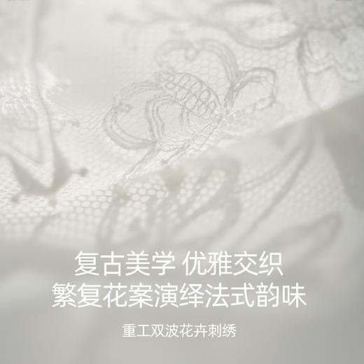 好奇蜜斯大胸显小内衣女纯欲蕾丝薄25春夏文胸罩套装防下垂软钢圈  雪莉尔 商品图1