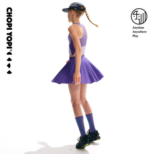 【亲妈精选】问问同款假两件不规则百褶裙 商品图3