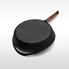 无涂层铸铁煎锅  | 28cm 锻黑 煎炒焖炸 电磁炉燃气灶通用 归禾器 商品缩略图3