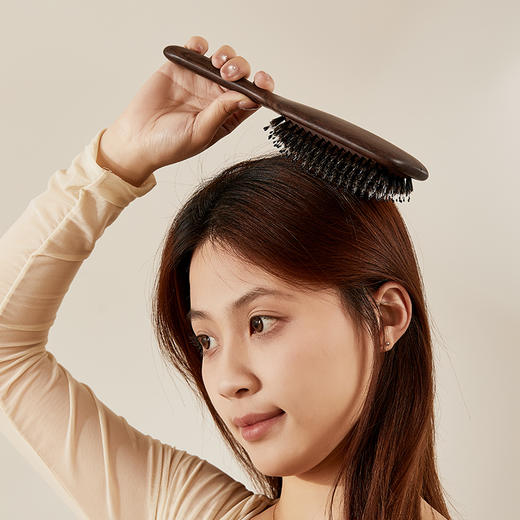 初心| 黑檀猪鬃气囊按摩梳 商品图1