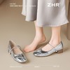 ZHR浅口单鞋女2025新款法式玛丽珍鞋耐磨通勤一字扣方头单鞋粗跟 商品缩略图8
