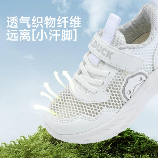 B.Duck小黄鸭男童运动鞋夏季女童跑步鞋大孔网镂空鞋26-37 B1686875 商品图2
