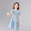 笛莎Deesha 童装女童连衣裙2025夏新款女童大翻领棉布连衣裙 商品缩略图1