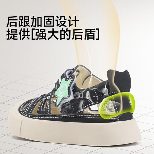 B.Duck小黄鸭宝宝凉鞋时尚透气夏季1一3岁女婴儿男学步鞋18-25 B2686874 商品图4