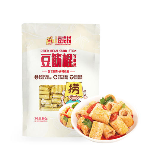 正记豆捞捞豆筋棍（豆腐皮）200g 商品图1