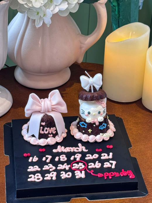 蝴蝶结kt猫 日历版可露丽款（包含原图蜡烛） 商品图2