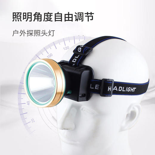 美穗吉家 户外强光探照头灯 充电款 商品图5