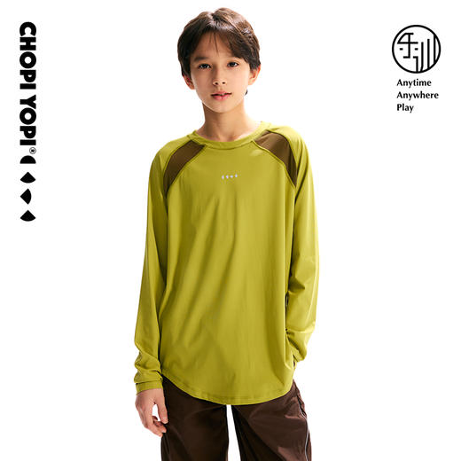 【薄荷皮】乐训logo插肩拼接长袖T恤 chopiyopi 商品图3