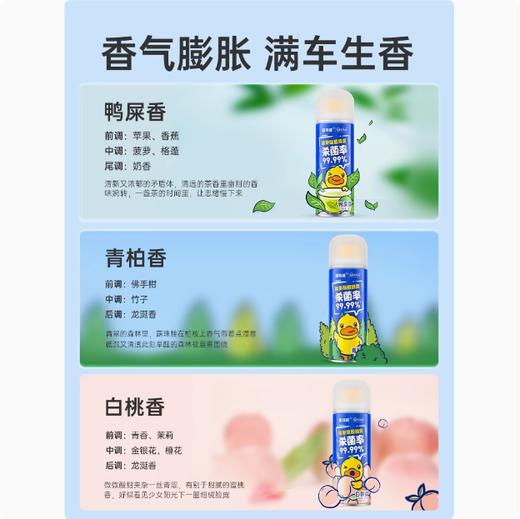 固特威除臭喷雾车内除异味小黄鸭汽车空调杀菌车用喷雾空气清新剂 商品图3