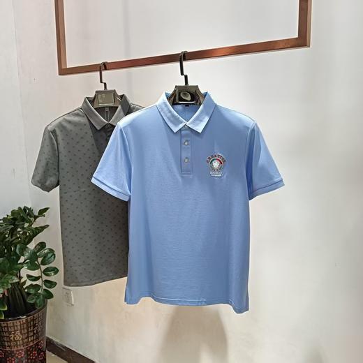 个性徽章刺绣翻领短袖polo衫男士韩版半袖上衣   FL-T6231* 商品图0