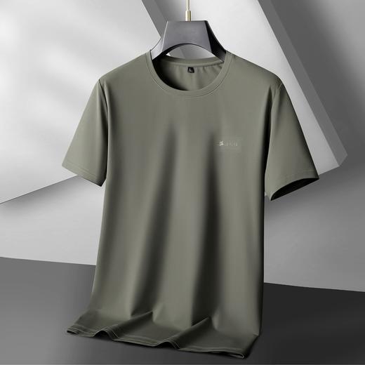 【冰丝】【DK】大依优型大码短袖T恤加肥大码半袖男夏季冰丝凉感打底衫胖子圆领运动T恤 商品图5