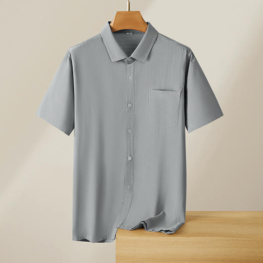 【DX】大依优型大码短袖衬衫时尚潮流宽松潮牌加肥加大上衣男士半袖衬衣打底 商品图1