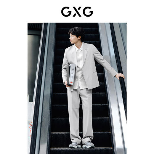 GXG男装  零压系列含羊毛莱赛尔面料商务休闲西装外套 24年春热卖西服 商品图3
