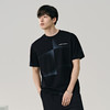 GXG男装 黑色凉感渐变印花简约宽松休闲短袖T恤男士 夏季热卖 商品缩略图2