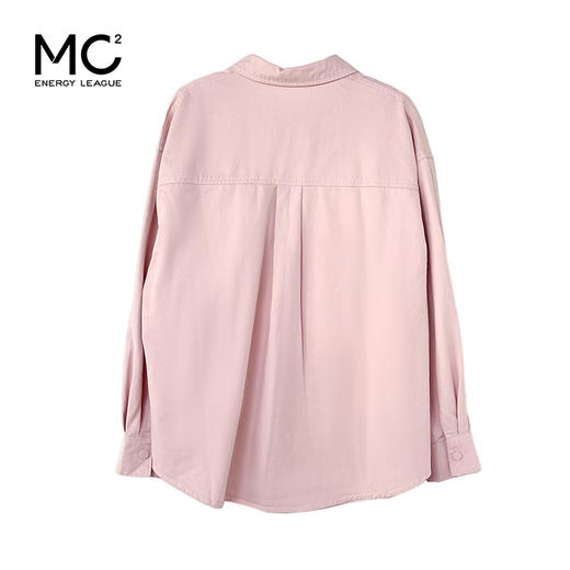 女装翻领配背心袖口条纹拼接宽松衬衫-25152C5212011 商品图4