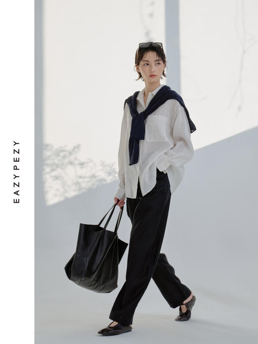 25SS 亚麻经典男朋友衬衫 商品图1