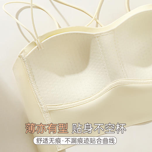 A3-【A-B杯】【性感交叉美背】夏季小胸聚拢内衣女无痕露背内搭抹胸防走光文胸  赫曼佳人【小胸-半杯】 商品图7