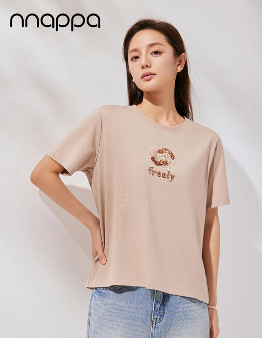 立体牡丹花宽松女上衣CA7327 商品图0