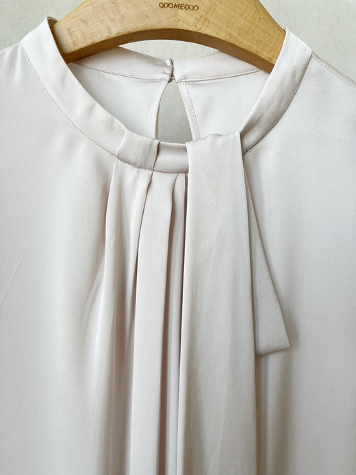 【通勤之铠甲】噢蜜ooomeooo系带真丝衬衫 商品图1