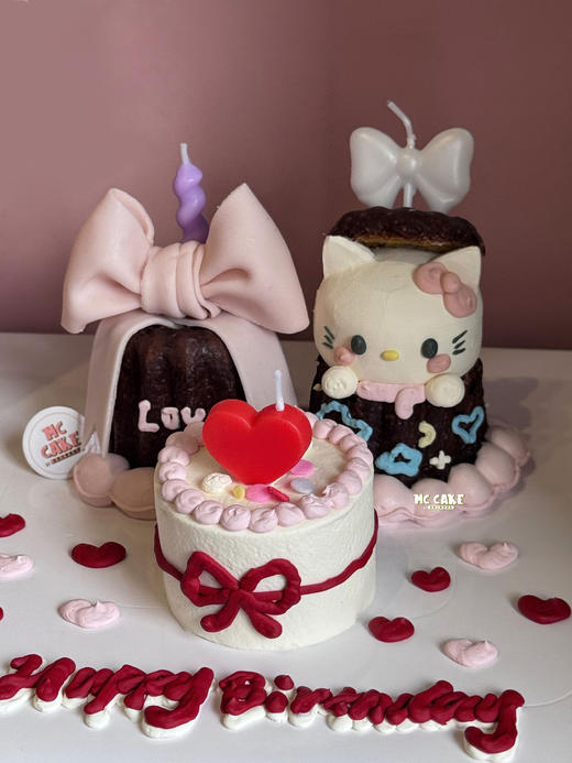 蝴蝶结kt猫可露丽款（包含原图蜡烛） 商品图1