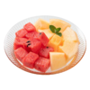 【建发大厦自提】鲜切西瓜哈密瓜双拼300g/份 商品缩略图0