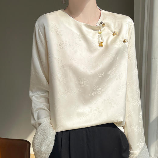 新中式国风亮片衬衫，时尚感洋气衬衣JRGD688 商品图0