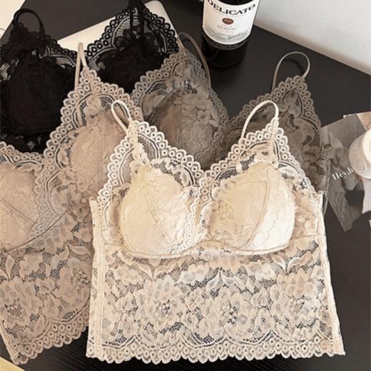 法式桑蚕丝蕾丝内衣｜轻薄聚拢又透气 杯罩一体 舒适面料无痕下摆 低调素雅好搭配 多色可选 商品图9