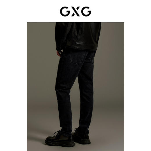 GXG男装 水洗直筒牛仔长裤 秋季热卖牛仔裤GEX10514393 商品图3